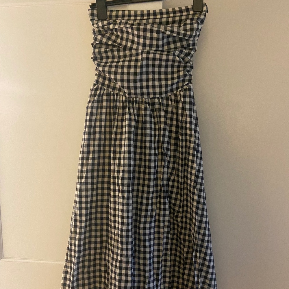 Gingham Midi Dress